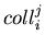 $coll^j_i$